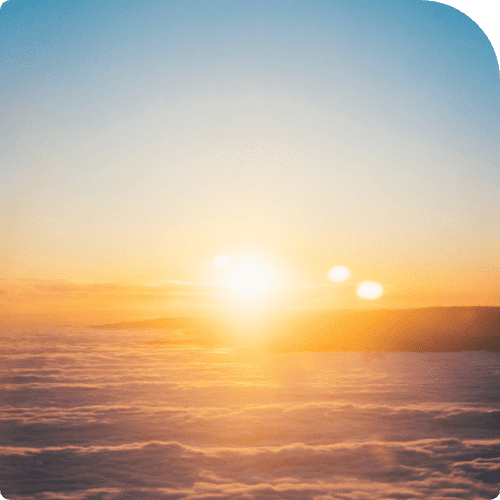 Peaceful sunset image used as a metaphor for internal peace